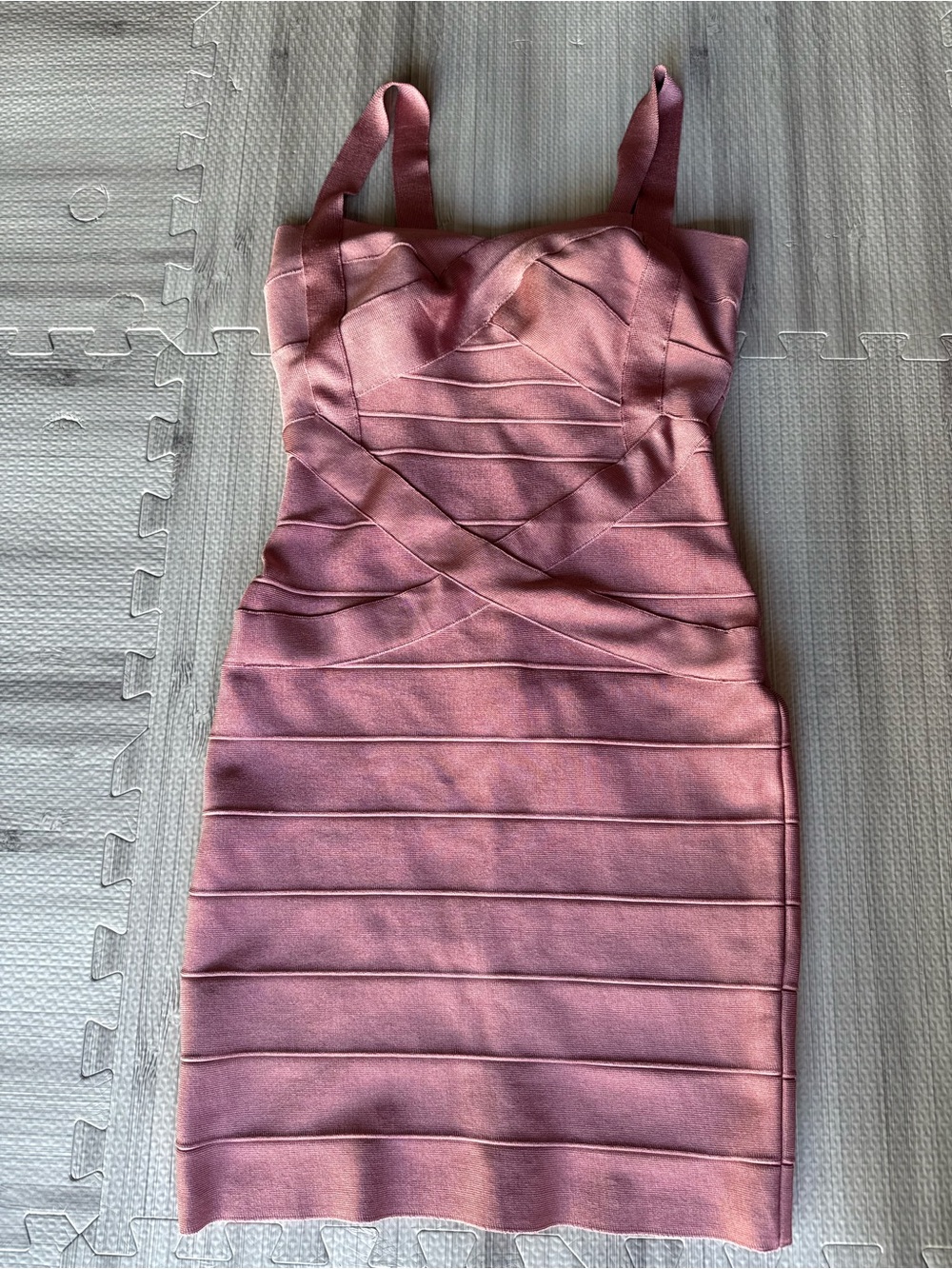 Pink Bandage Mini Dress with Structured Bust
